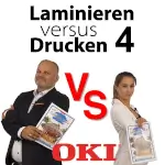 OKI laminieren vs drucken